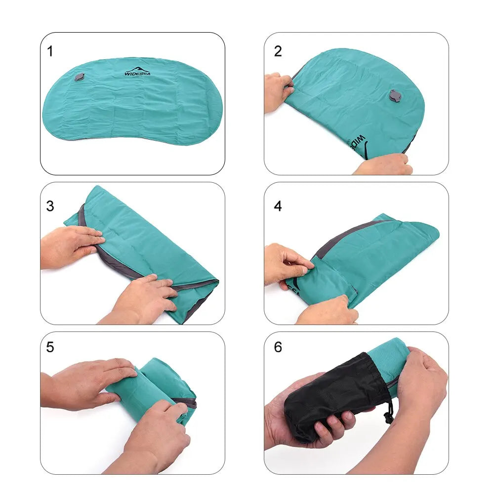 Portable Inflatable Camping Pillow – Compressible Air Cushion for Outdoors
