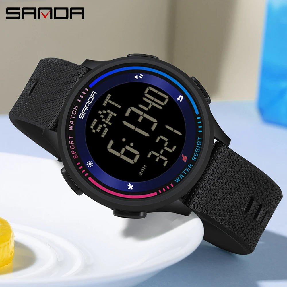 Digital Sports Watch – Waterproof Large Display for Outdoor Athletics