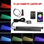 RGB LED Car Interior Light – Wireless Music Control for Auto Atmosphere