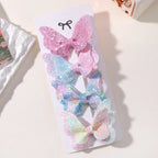 Sequined Butterfly Hair Clips – Cute Decorative Bows for Toddler Hairstyles