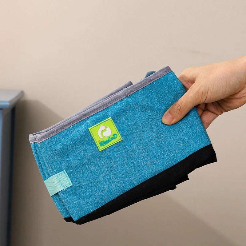 Foldable Cat Litter Box – Waterproof Oxford Cloth for Travel and Home