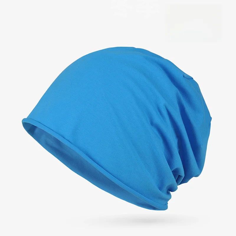 Cotton Sleep Cap – Breathable Unisex Headscarf for Nightwear and Hair Loss