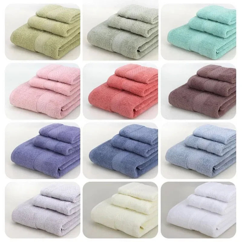 Absorbent Cotton Face Towel – Soft Hand Wash Cloth for Home and Hotel