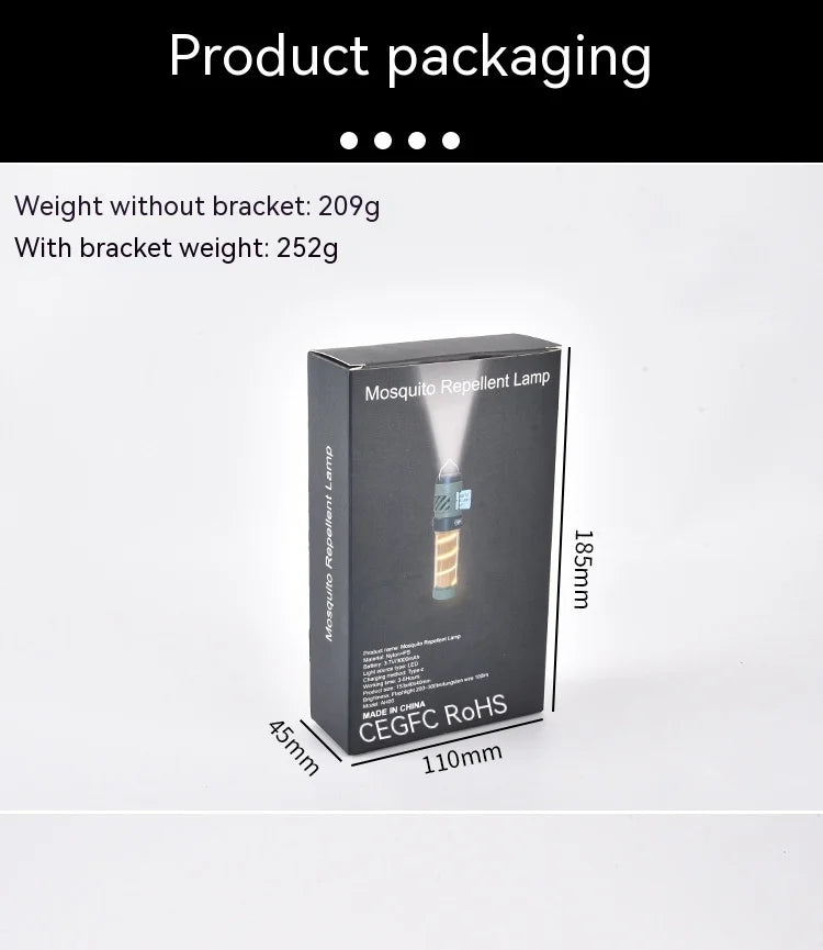 Rechargeable LED Camping Lantern – Mosquito Repellent Light for Outdoor Travel