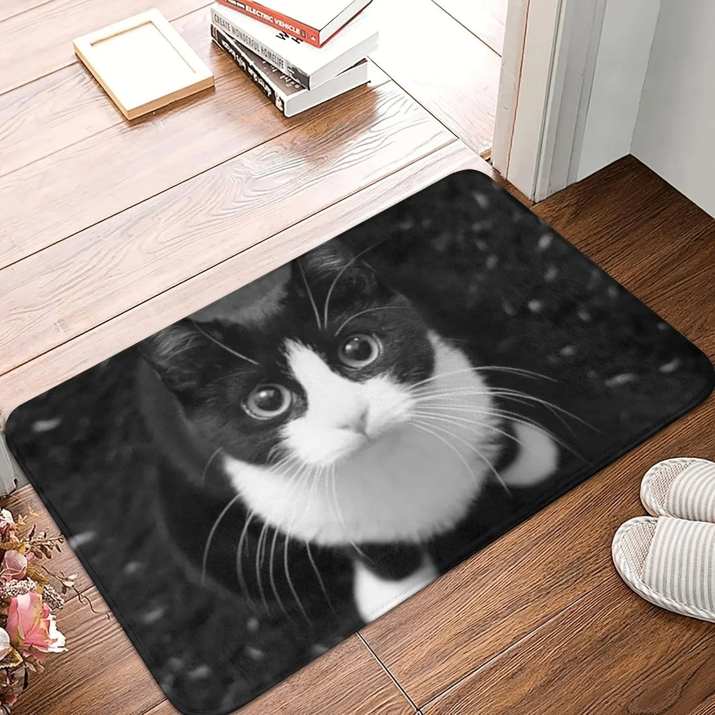 Cat Pattern Area Rug – Non-slip Washable Carpet for Home Living Room Decor