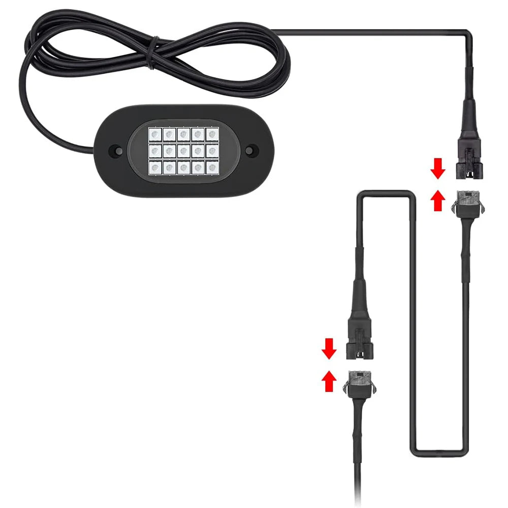 RGB LED Underglow Chassis Lights – Waterproof Exterior Decoration for Off-Road Trucks