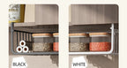 Iron Under Cabinet Hanging Baskets – Heavy Duty Storage for Kitchen Pantry