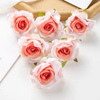 Artificial Silk Rose Heads – Decorative Flowers for Wedding Home Decor