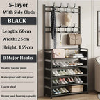 Multi-Layer Shoe Rack – Floor-Standing Organizer for Entryway and Closet Storage