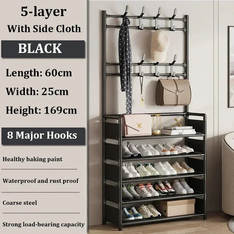 Multi-Layer Shoe Rack – Floor-Standing Organizer for Entryway and Closet Storage