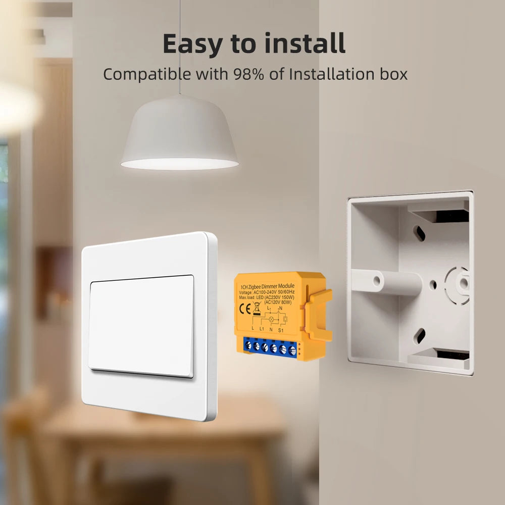 ZigBee Smart Dimmer Module – 2 Way LED Light Switch for Home Automation