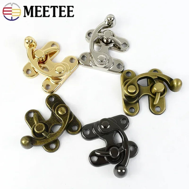 Vintage Brass Toggle Latch – Retro Metal Clasp for Wooden Boxes and Bags