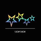 Star Vinyl Car Decal – 12x24cm Waterproof Sticker for Truck Bumper Window