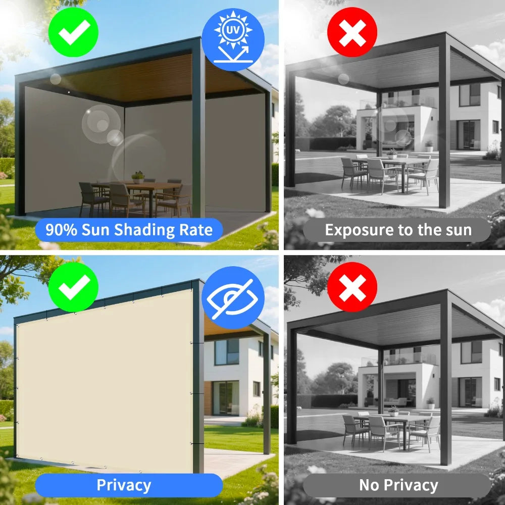 Waterproof Sun Shade Sail – UV Block Canopy for Garden Patio and Camping