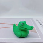 3D Printed Animal Figurines – Shark and Duck Desk Decor for Office Gifts