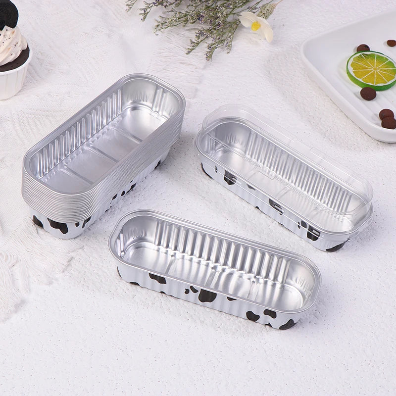 Aluminum Foil Mini Loaf Pans – 6.8oz Rectangular Containers for Home Baking