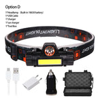 USB Rechargeable LED Headlamp – Waterproof 2500lm Light for Outdoor Camping
