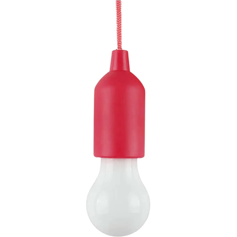 Portable LED Pull Cord Bulb – Battery Operated Lamp for Camping and Emergency
