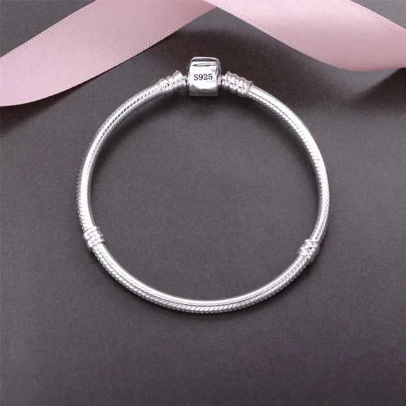 925 Sterling Silver Snake Chain Bracelet – Handmade Jewelry for Women