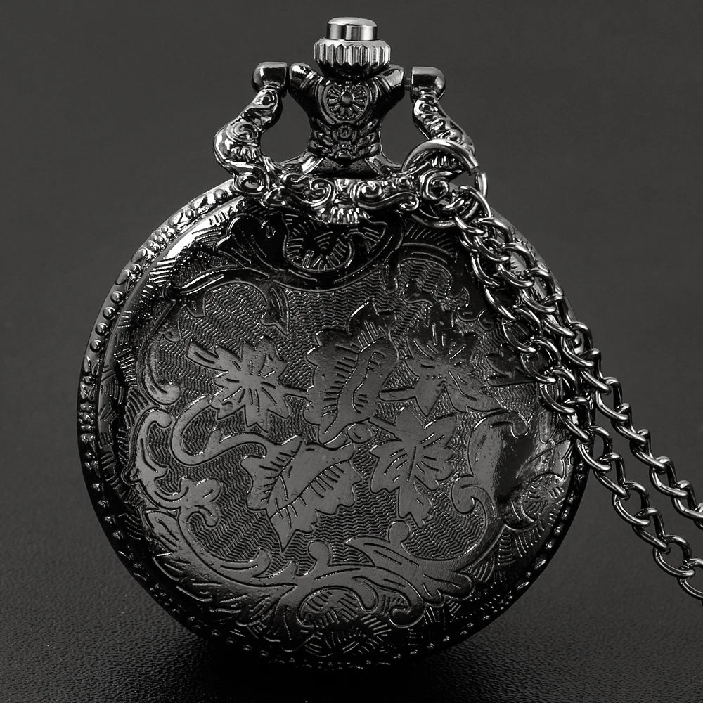 Vintage Tree of Life Pocket Watch – Antique Necklace Pendant for Cosplay