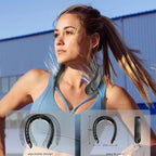 Portable Neck Fan – Rechargeable Turbine Design for Outdoor Summer Cooling