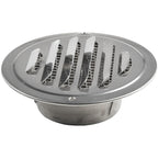 Stainless Steel Round Vent Grille – 70-300mm External Wall Duct for Ventilation