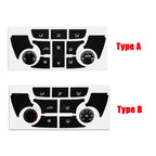 AC Panel Button Repair Decals – Interior Restoration Stickers for Opel Vauxhall