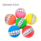 6cm Rubber Squeaky Ball – Durable Chew Toy for Small Dogs and Puppies