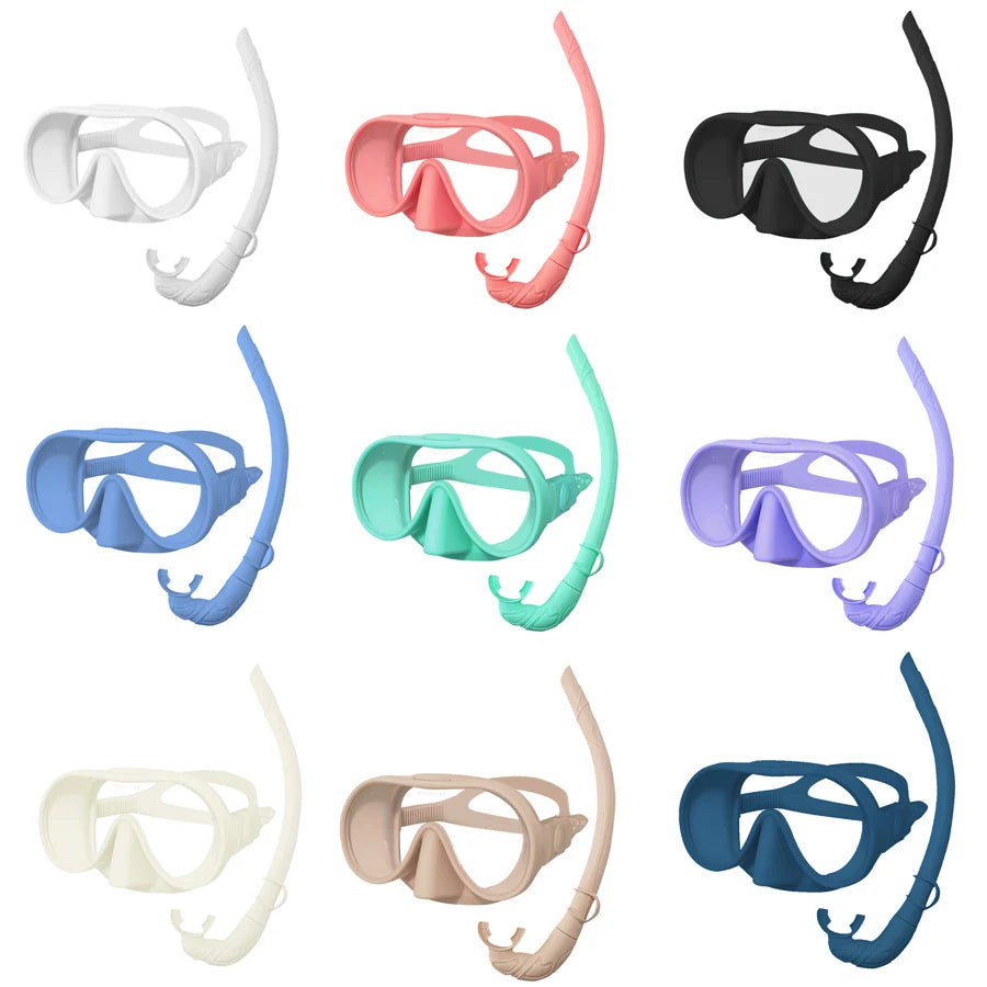 Full Face Snorkel Mask – Anti-Fog Panoramic Diving Goggles for Underwater Swimming