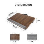 Portable Wooden Laptop Bed Desk – 15 Inch Lap Tray with Cushion for Study