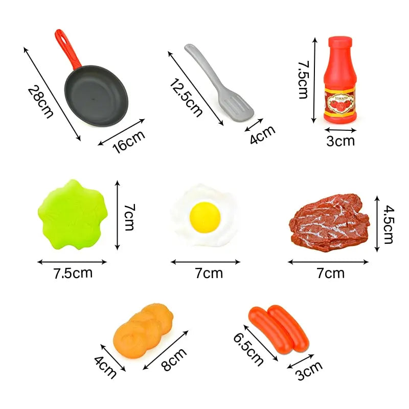 Simulation Kitchenware Toy Set – Play Food and Cooking Accessories for Kids