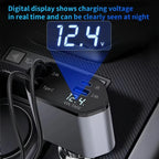 Retractable Car Charger – 120W Fast Charging Adapter for Mobile Devices