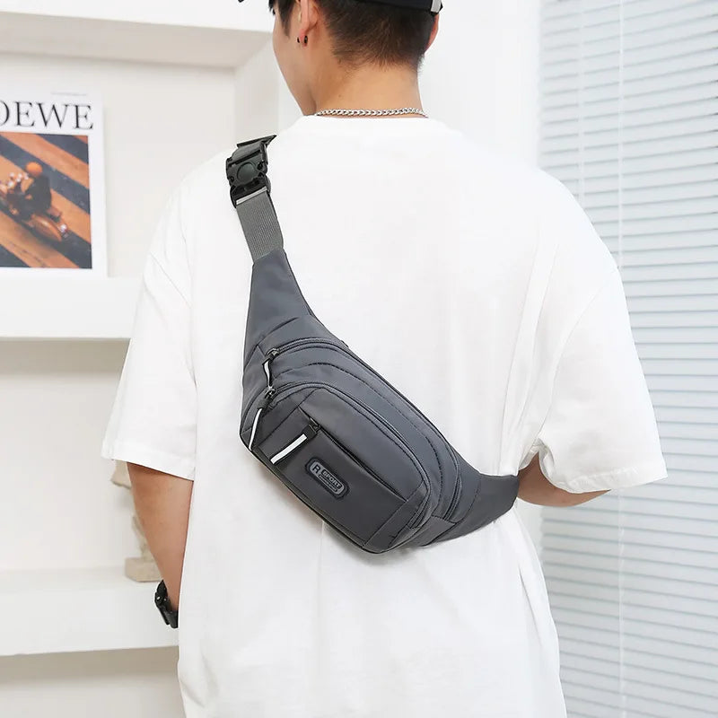 Ultra Thin Canvas Waistpack – Lightweight Men's Belt Bag for Travel Outdoor