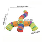 Foldable Pet Play Tunnel – Interactive Drill Barrel for Cat Training