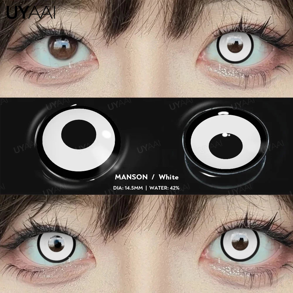 Cosplay Color Contact Lenses – Halloween Anime Costume Eye Props