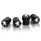 Metal Car Tire Valve Caps – Logo Emblem Decoration for Peugeot Vehicles