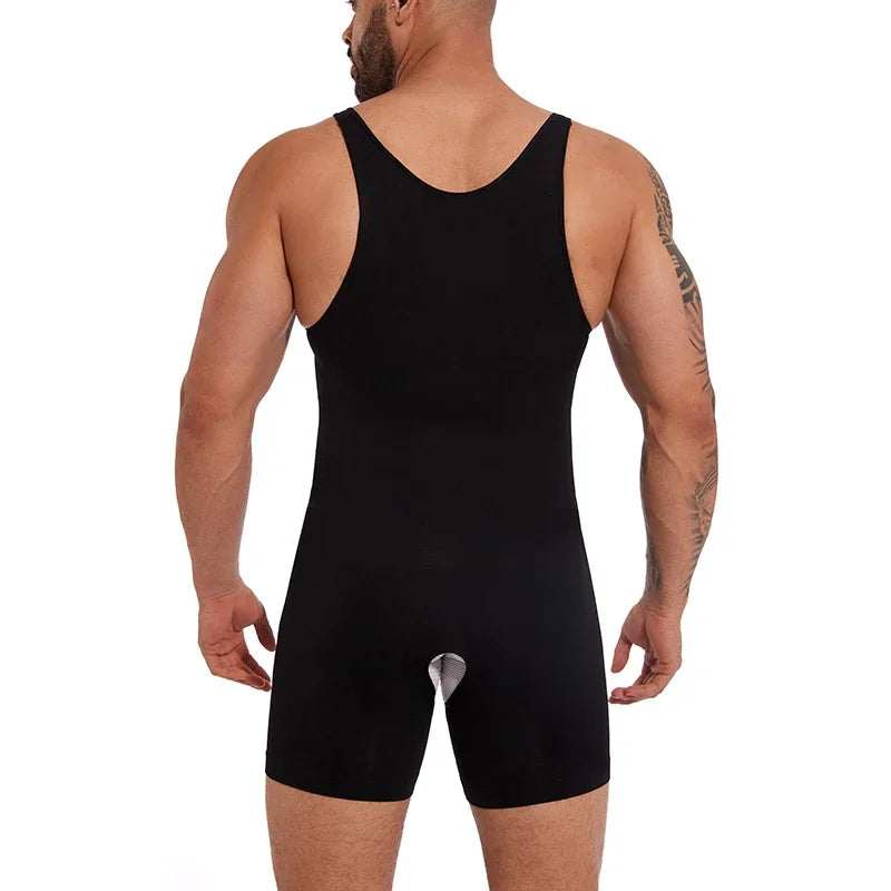 Compression Bodysuit – Slimming Tummy Control Vest for Men Body Shaping