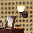 Honeycomb Grid Wallpaper – Luxury Chinese Retro Style for Home Decor