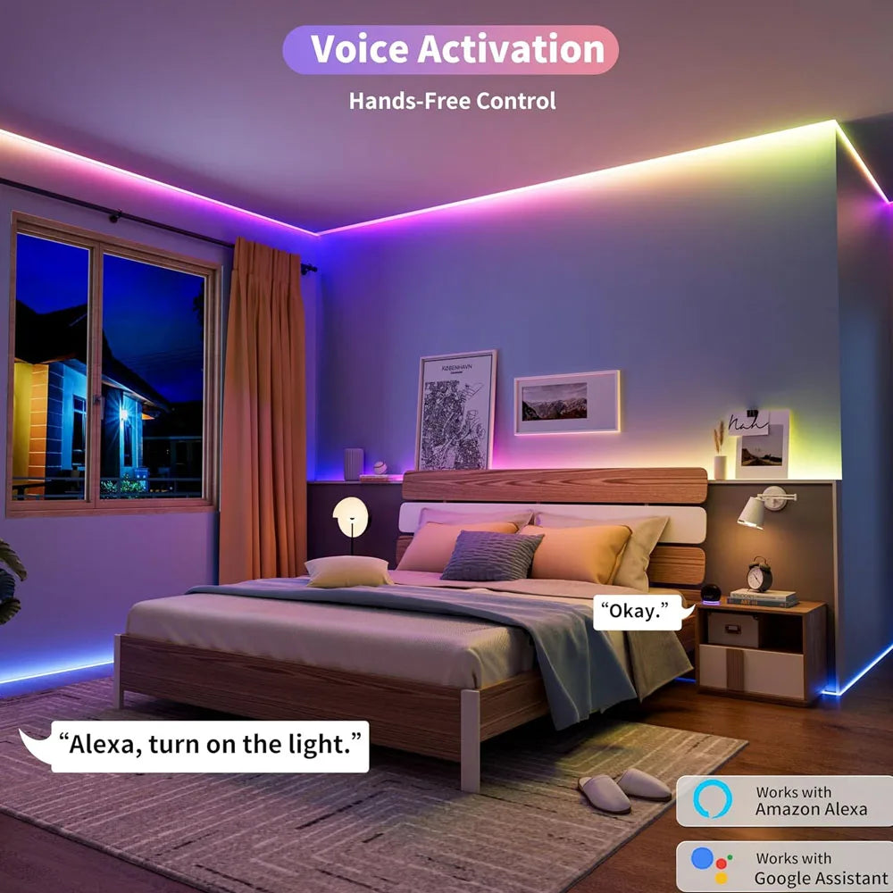 Addressable RGBIC COB LED Strip – Dream Color Lighting for Home Decor
