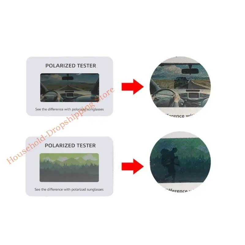 Polarized Sunglasses Test Card – Optical Verification Tool for Eyewear