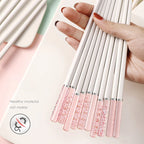 Sakura Japanese Chopsticks – Pink Cherry Blossom Reusable Tableware for Sushi