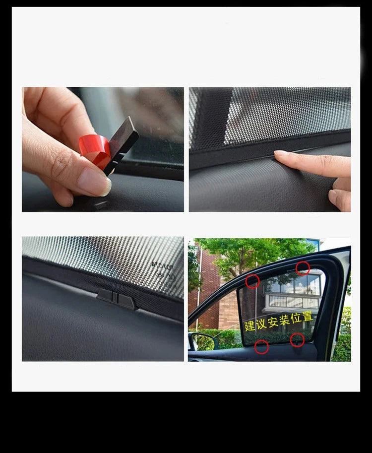 Magnetic Car Window Sunshade – Mesh Privacy Curtain for BMW X3 F25