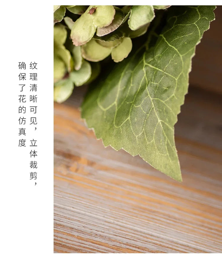 Artificial Silk Hydrangea – Realistic Flower Stem for Wedding Decor