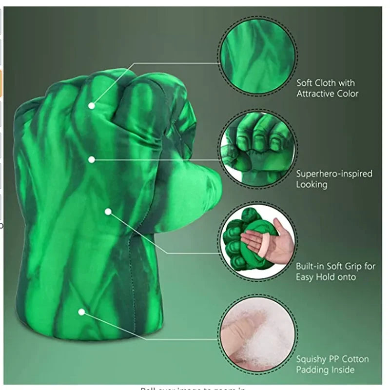 Superhero Cartoon Foam Gloves for Kids Halloween Cosplay and Costume Play
