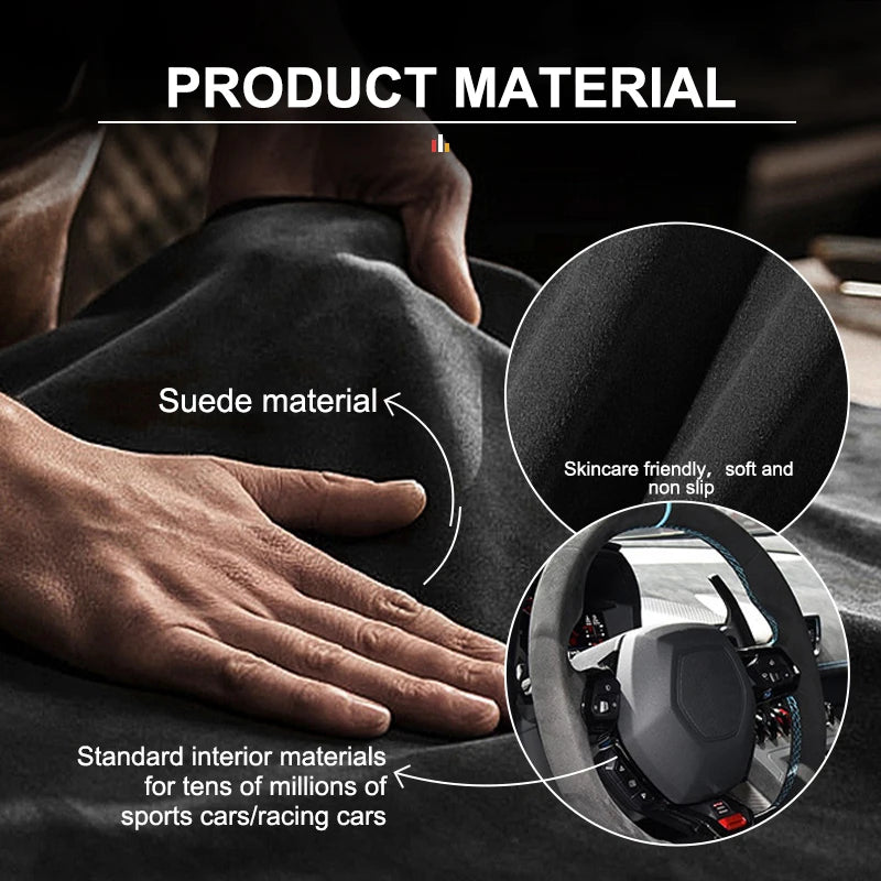 Suede Car Cup Holder Coasters – Anti-Slip Accessories for Renault Vehicles