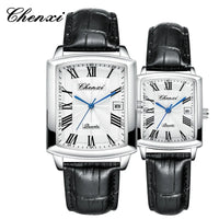 Quartz Couple Watches – Waterproof Leather Calendar Wristwatch for Daily Wear