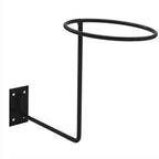 Wall Mounted Steel Helmet Rack – Black and White Hanger for Motorcycle Gear