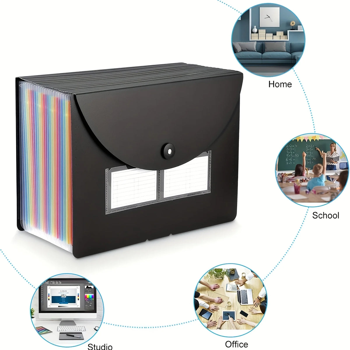 Expandable File Folder – 25 Pocket Accordion Organizer for Documents