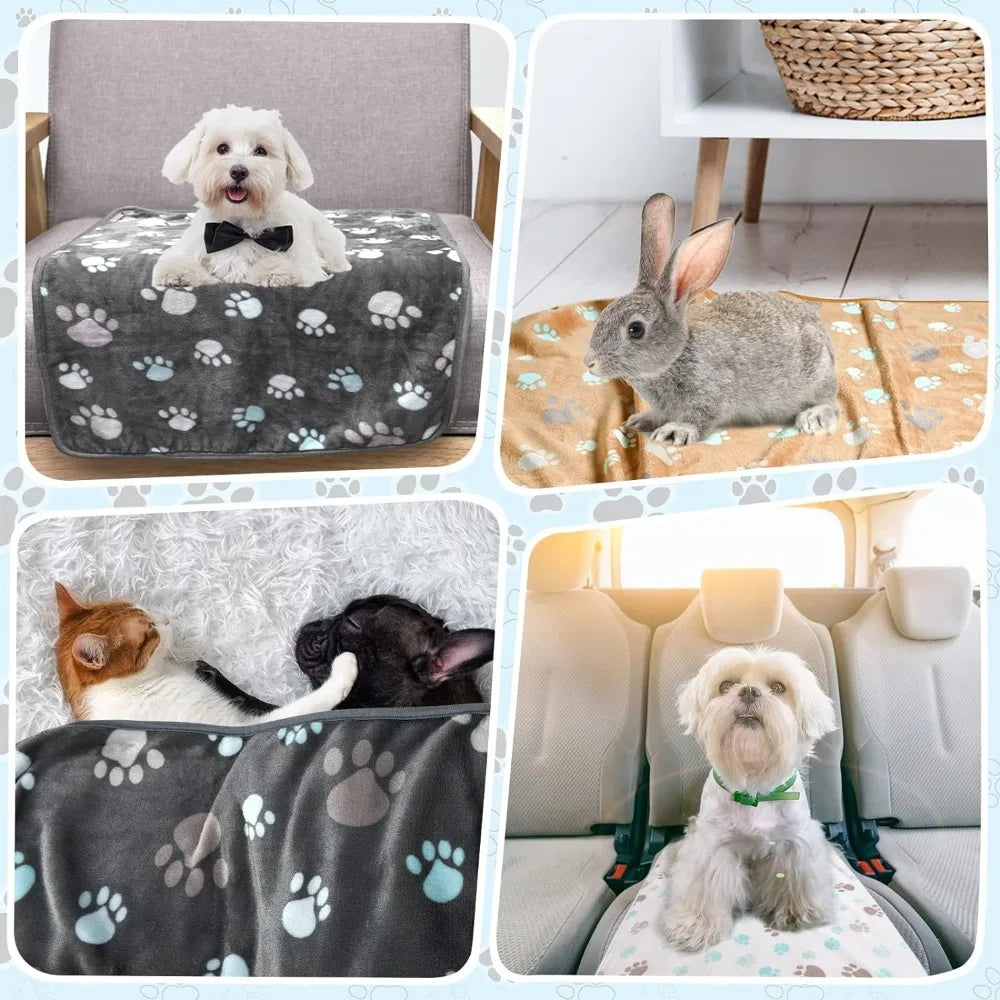 Soft Fluffy Pet Blanket – Double-sided Warm Mat for Dogs and Cats