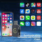 Wireless CarPlay and Android Auto Adapter – 5GHz USB Plug and Play for Cars